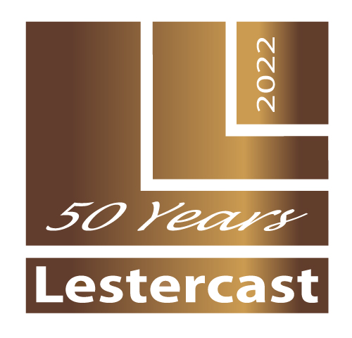 Lestercast 50th Logo