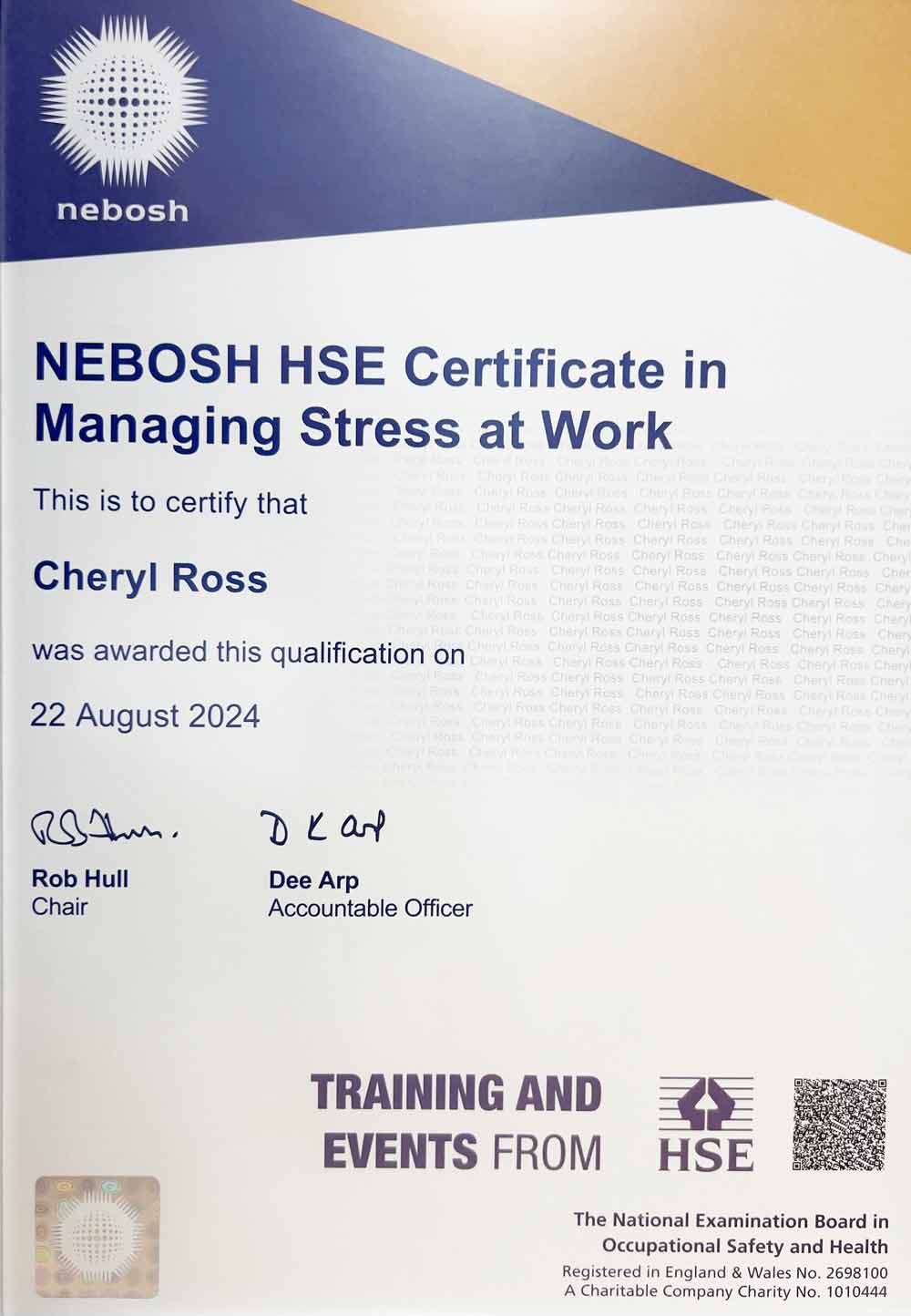 NEBOSH-Certificate