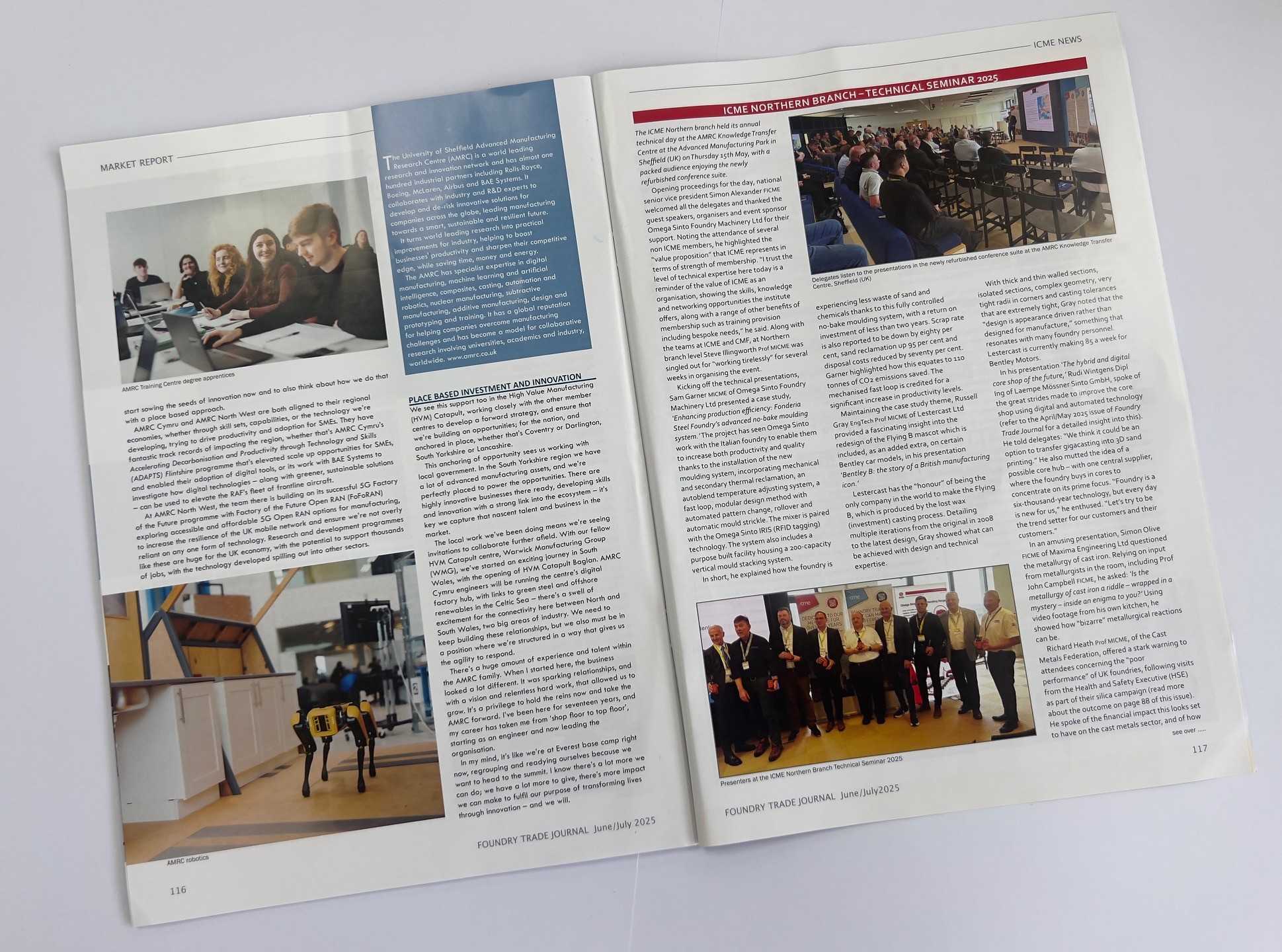 Foundry Trade Journal Bentley B article - Lestercast Investment Casting Services Foundry Trade Journal Bentley B article